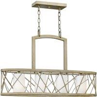Hinkley Nest 4 Light Island Chandelier, Silver