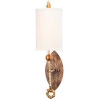 Flambeau Dumaine 1 Light Wall Fitting, Gold