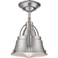 Quoizel Cody 1 Light Mini Pendant in Brushed Nickel, Silver