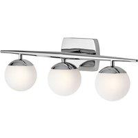 Kichler Jasper 3 Light Wall Light, Silver