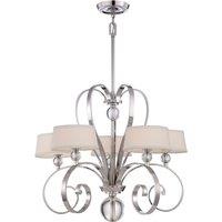 Quoizel Madison Manor 5 Light Chandelier Imperial Silver, Silver