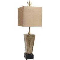 Flambeau Grenouille 1 Light Table Lamp, Brown