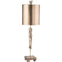 Flambeau Caryatid 1 Light Table Lamp Silver, Silver