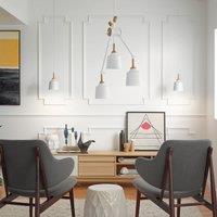 Kichler Danika 3 Light Linear Chandelier, White