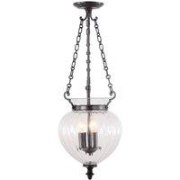 Elstead Lighting Finsbury Park 3 Light Medium Pendant Old Bronze, Brown