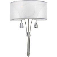 Hinkley Mime 2 Light Wall Light, Silver