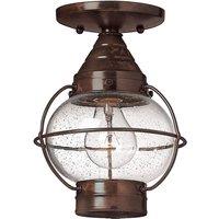 Hinkley Cape Cod 1 Light Flush Lantern, Brown