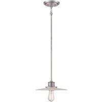 Quoizel Admiral 1 Light Mini Pendant Antique Nickel, Silver