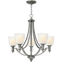 Hinkley Truman 5 Light Chandelier, Silver