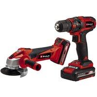Einhell Pxc 18V Cordless Drill Driver And Angle Grinder Kit