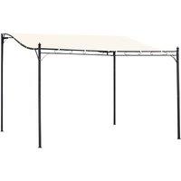 Outsunny 4M X 3M Gazebo Backyard Pool Garden Pergola Canopy Sun Shade Shelter Soft Top - Cream, Cream
