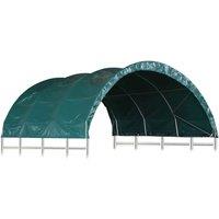 vidaXL Livestock Tent Pvc 3.7X3.7 M Green, Green