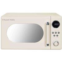 Russell Hobbs RHM2044C 800W 20L Retro Solo Digital Microwave - Cream