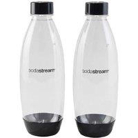 Sodastream Dishwasher Safe 2-pack 1 Litre Carbonating Bottle - Black, Black