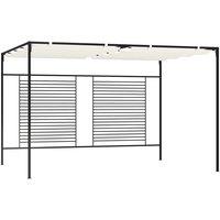 vidaXL Gazebo With Retractable Roof 3X4X2.3 M Cream 180 G/M , Cream