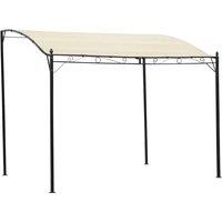 vidaXL Gazebo Fabric Cream - White, Cream