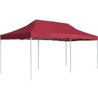 vidaXL Professional Folding Party Tent Aluminium 6x3 m Wine Red, Red