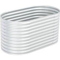 vidaXL Garden Raised Bed 160X80X81cm Galvanised Steel - Silver, Silver