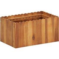vidaXL Garden Raised Bed 50X30X25cm Solid Acacia Wood, Brown