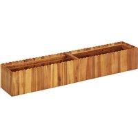 VidaXL Garden Raised Bed 150x30x25 cm Solid Acacia Wood, Brown