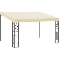 vidaXL Wall-mounted Gazebo 4x3x2.5 m Cream, Cream