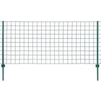 vidaXL Euro Fence Steel 20X0.8 M Green, Green