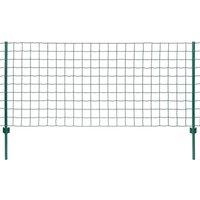 vidaXL Euro Fence Steel 20X1.2 M Green, Green