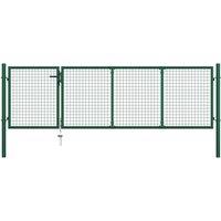 Sturdy Steel Fence Gate with Lock for Garden or Patio-Rust-Resistant, Heavy-Duty