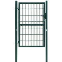 vidaXL 2D Fence Gate (single) Green 106 X 230cm, Green