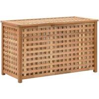 vidaXL Laundry Chest 77.5X37.5X46.5cm Solid Walnut Wood, Brown