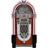 Monster Shop Retro Style Illuminated Jukebox Sound System, Brown