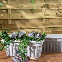 Wham Set 2 Vista 60cm Trough Upcycle Grey, Grey