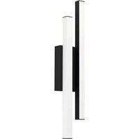 Eglo Serricella Outdoor Wall Light Black White, Black