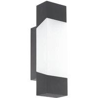 Eglo Gorzano Outdoor Wall Light Anthracite Sat, Grey