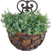 Esscherts Garden BPH51 - Wall Planter w/ Liner, Brown