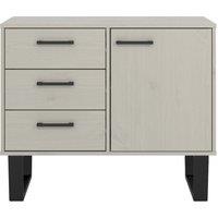 Core Products Texas Small Sideboard With 1 Door 3 Drawers Grey, Grey