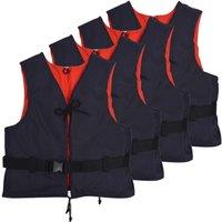 vidaXL Buoyancy Aids 4 Pcs 50 N 30-50 Kg Navy Blue, Blue