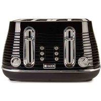 Haden 204448 Devon 4 Slice Toaster - Black, Black