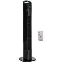 HOMCOM Led Tower Fan - Black, Black