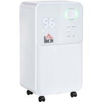 HOMCOM 2L Portable Quiet Dehumidifier, White