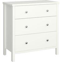 Indoor Furniture Group Tromso 3 Drawer Chest Off White, Cream