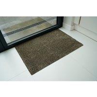 Serdim Rugs Non Slip Door Entrance Gel Back Mats Brown 50X80 Cm, Brown