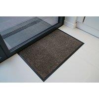 Serdim Rugs Non Slip Heavy Duty Dirt Barrier Rubber Edged Door Entrance Absorbent Pvc Mats Brown 40X60 Cm, Brown