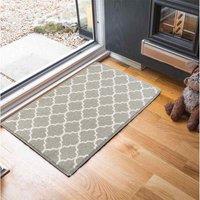 Serdim Rugs Trellis Anti Slip Doormats Grey 120X160 Cm, Grey