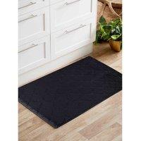 Serdim Rugs Trellis Anti Slip 9Mm Mats Black 50X80 Cm, Black
