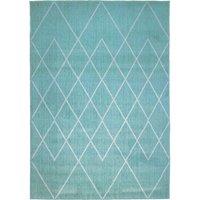 Homemaker Maestro Berber Rug Teal 120X170Cm, Blue
