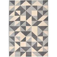 Homemaker Creation Geometric Rug Grey 160X230Cm, Grey