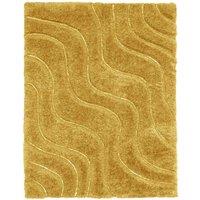 Homemaker Fresno Rug Wave Ochre 080X150Cm, Yellow