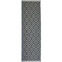 Homemaker Indoor Outdoor Geo Rug Silver 067X200Cm, Grey