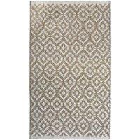 Homemaker Indoor Outdoor Geo Rug Natural 120X170Cm, Cream